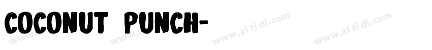 Coconut Punch字体转换